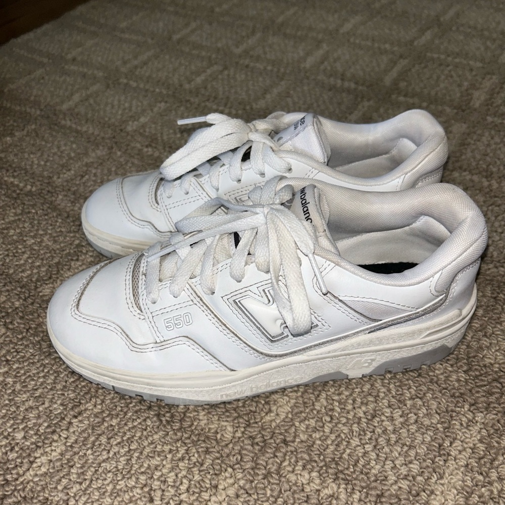 New Balance White 550 Sneakers